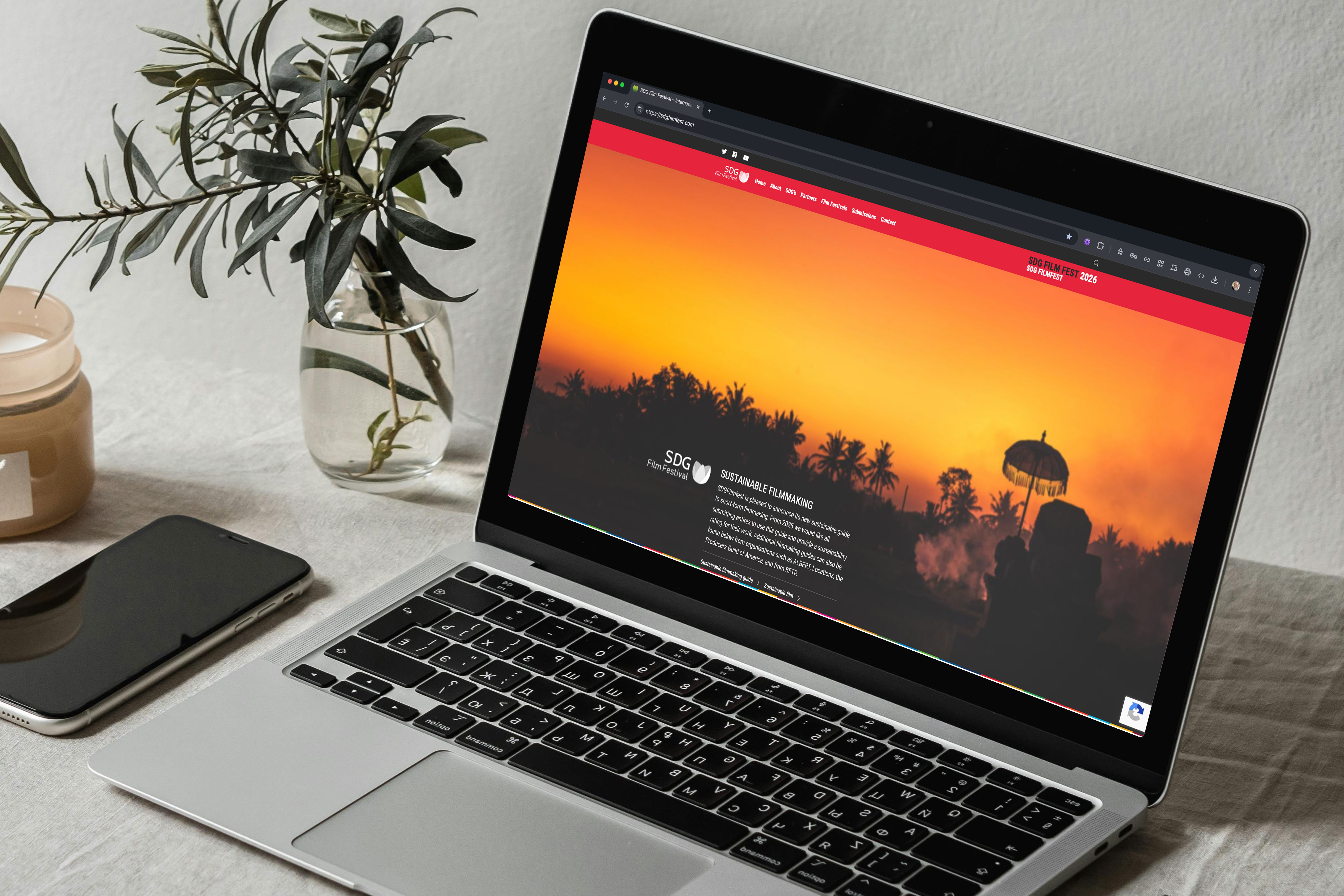 SDG Film Festival Website Preview